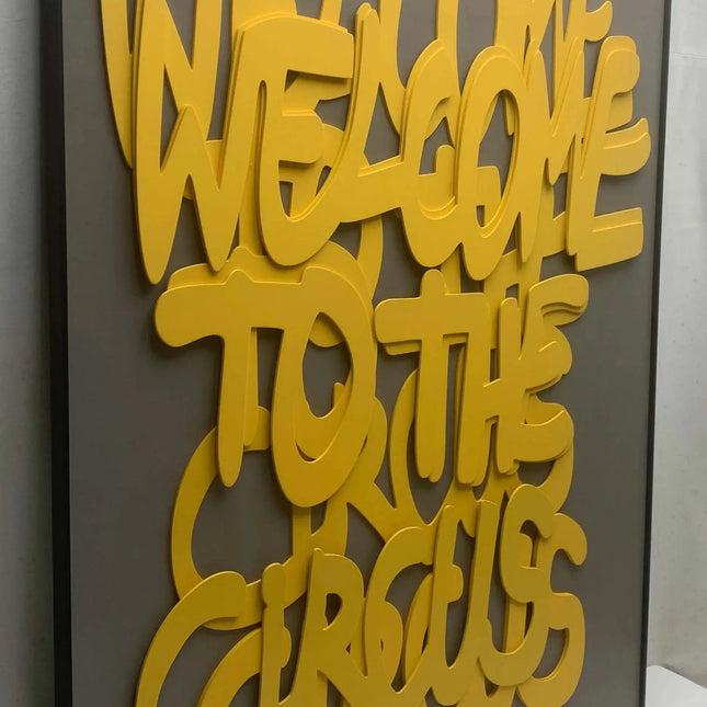 ChandelierDecor - Welcome to the Circus 3d Wooden Wall Art