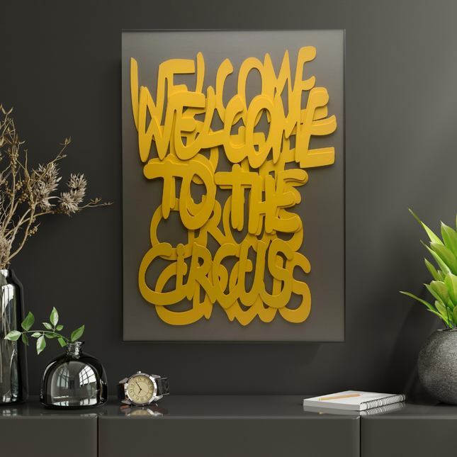 ChandelierDecor - Welcome to the Circus 3d Wooden Wall Art