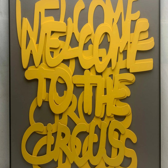 ChandelierDecor - Welcome to the Circus 3d Wooden Wall Art