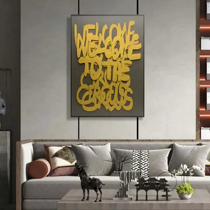 ChandelierDecor - Welcome to the Circus 3d Wooden Wall Art
