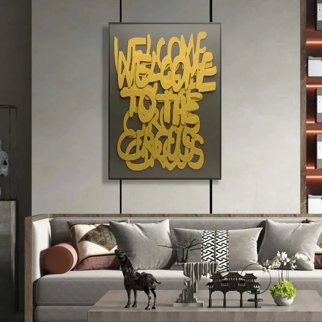 ChandelierDecor - Welcome to the Circus 3d Wooden Wall Art