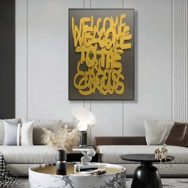 ChandelierDecor - Welcome to the Circus 3d Wooden Wall Art