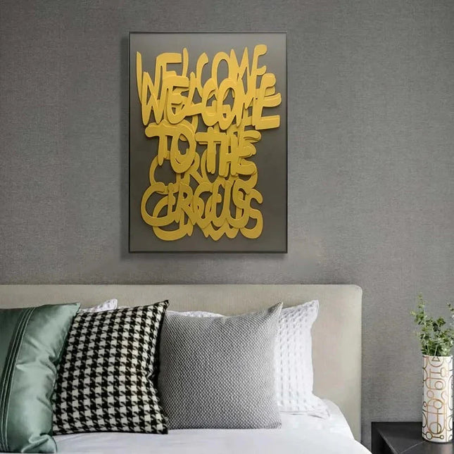 ChandelierDecor - Welcome to the Circus 3d Wooden Wall Art