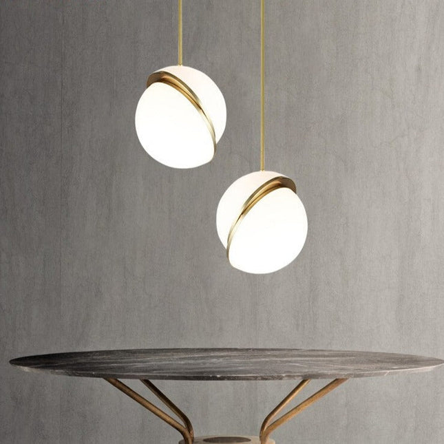 ChandelierDecor - White Glass Ball Bubble LED Pendant Lights - Modern Style