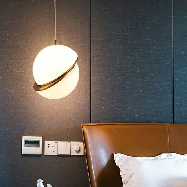 ChandelierDecor - White Glass Ball Bubble LED Pendant Lights - Modern Style