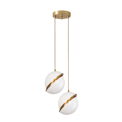 ChandelierDecor - White Glass Ball Bubble LED Pendant Lights - Modern Style