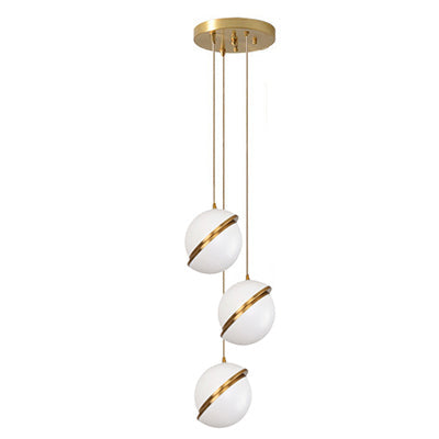 ChandelierDecor - White Glass Ball Bubble LED Pendant Lights - Modern Style