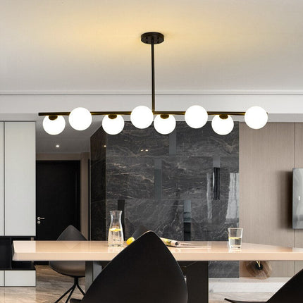 ChandelierDecor - White Glass Ball Chandelier - Stunning Lighting Fixture