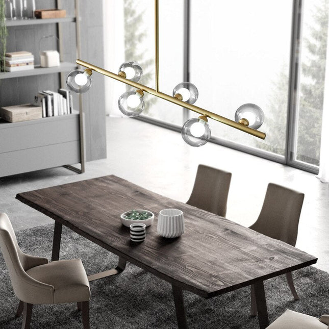 ChandelierDecor - White Glass Ball Chandelier - Stunning Lighting Fixture