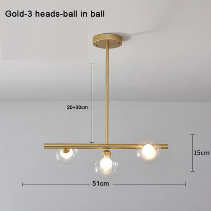 ChandelierDecor - White Glass Ball Chandelier - Stunning Lighting Fixture