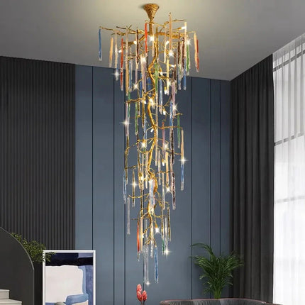 ChandelierDecor - Winter Tree Colourful Crystal Tunes Chandelier Lighting