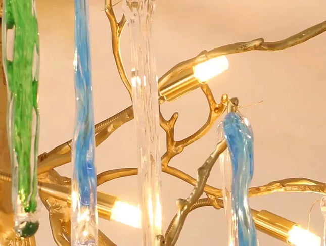ChandelierDecor - Winter Tree Colourful Crystal Tunes Chandelier Lighting