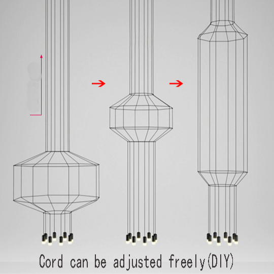 ChandelierDecor - Wireflow LED Chandelier - Illuminate Your Space