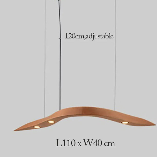 ChandelierDecor - Wooden Pendant Wave Lights Hanging
