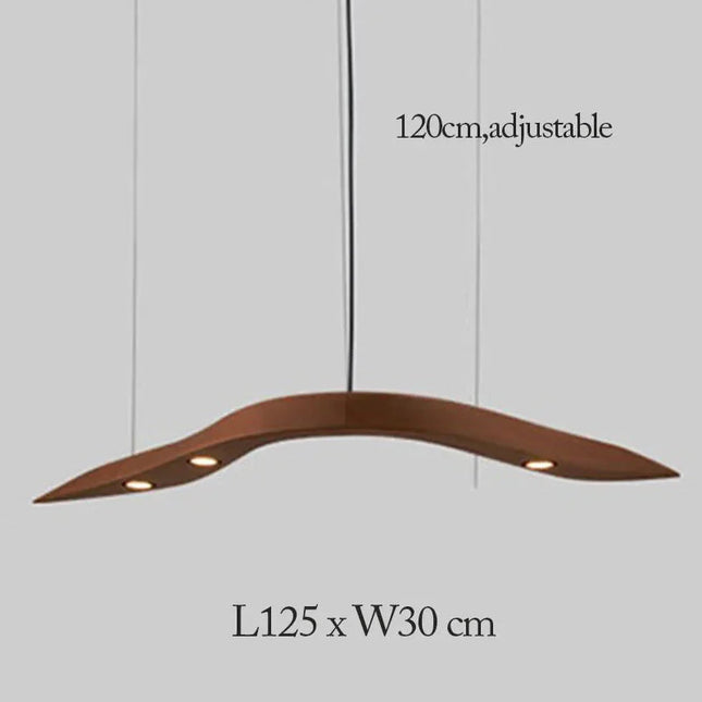 ChandelierDecor - Wooden Pendant Wave Lights Hanging